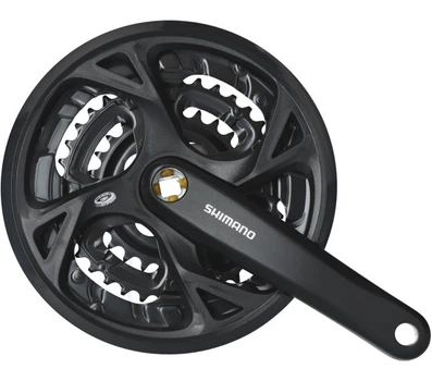 Шатуни Shimano FC-M371-3 175 мм 48х36х26 під квадрат з захистом чорний