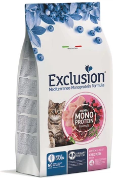 Полнорационный сухой корм Exclusion Kitten Chicken с мясом курицы для котят всех пород 0.3 кг (8011259003652)