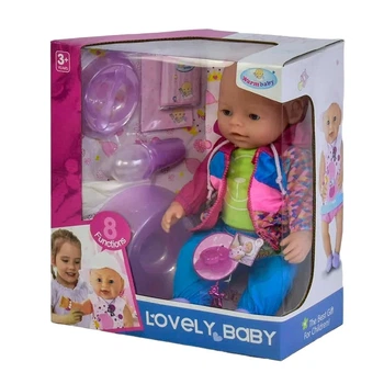 Функциональный пупс WarmBaby "Lovely baby" 42 см с аксессуарами 8040-487