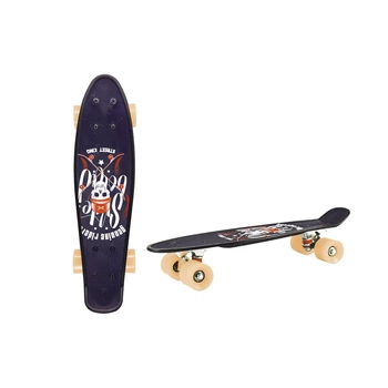 Скейт Пенни борд Penny board Skull для детей и подростков RL SC20402-3