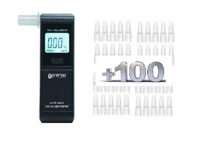 Алкотестер OROMED X12 PRO BLACK + 105 мундштуков в комплекте
