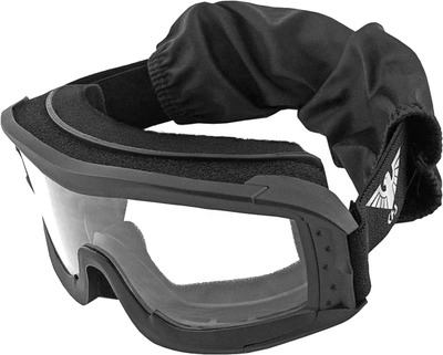 Набір балістична захисна маска KHS Tactical optics 25902A Чорна + Світлофільтр Max Fuchs для маски для арт. 25902A/B/F Димчастий (25902A_25912A)
