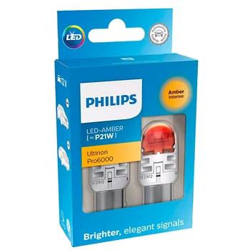 Светодиодные лампы LED Philips Ultinon Pro6000 SI P21W 11498AU60X2 12v Amber