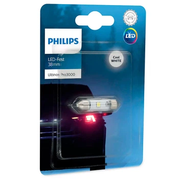 Світлодіодна лампа LED Philips Ultinon Pro3000 C5W/C10W 11854U30CWB1 38mm 6000k 0.6w 12v