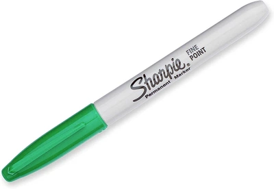 Маркер перманентный Sharpie Permanent Markers, Fine Point Зеленый 1 шт. (‎‎30004-1)