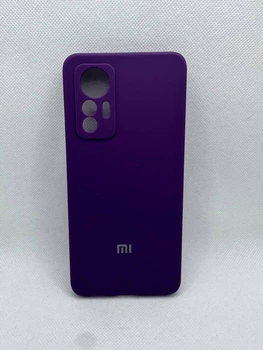 Чехол Silicone Cover Full для Xiaomi Mi 12 Lite Фиолетовый Баклажан
