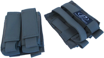 Підсумок для пістолетних магазинів молле Protective Products Molle Pistol DOUBLE Magazine Pouch Nylon Чорний