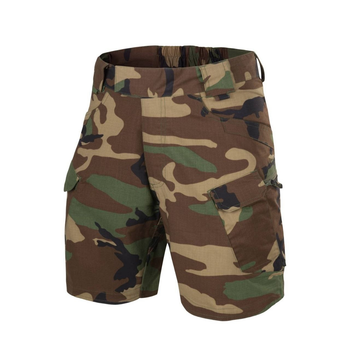 Шорти чоловічі UTS (Urban tactical shorts) 8.5"® - Polycotton Ripstop Helikon-Tex US Woodland (Лісовий камуфляж) XXXL/Regular
