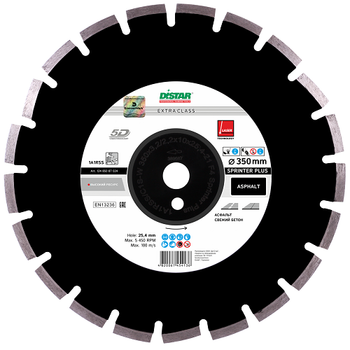 Диск алмазный сегментный Di-Star Sprinter Plus 400x25,4 (12485087026)