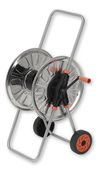 Тележка для шланга 1/2 80м. нержавеющая сталь. CARINOX. AG4280