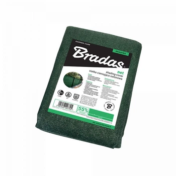 Сітка для затінення Bradas, захисна, 55%, 60 г/м², 1,2x10m, AS-CO6012010GR/P
