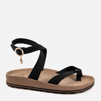 Sandały damskie skórzane Fantasy Sandals Amalfi S333 36 Czarne (5207200164807)