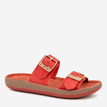 Klapki damskie z klamrami Fantasy Sandals Tessa S900 36 Koralowe (5207200158806)