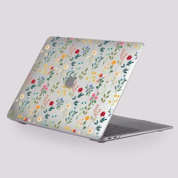 Пластиковий чохол-накладка для Apple Macbook Air 13.3" 2018-2020 M1 (A1932/A2179/A2337) Clear Small flowers 2.0