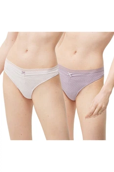 Трусики стринг, 2 штуки Ysabel Mora 5(XL) Сиреневый микс (80974)