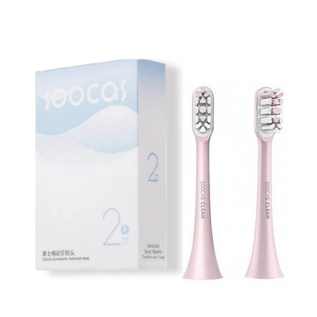 Насадки для зубной щетки Soocas Clean General for X1 X3 X3Pro X3U X5 Pink Розовая (2 шт)