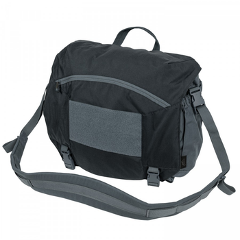 Сумка Urban Courier Large Cordura Helikon-Tex Black/Shadow Grey (Чорний/Тінь Сірий)