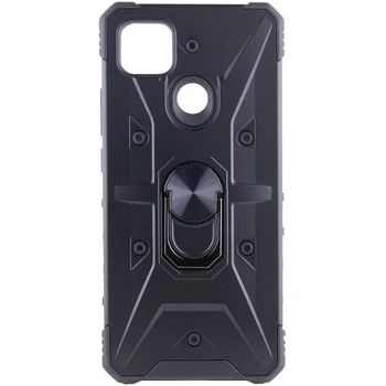 Ударостійкий чохол Epik Ring для Xiaomi Redmi 9C / 10A TPU+PC, Кільце-тримач, Чорний