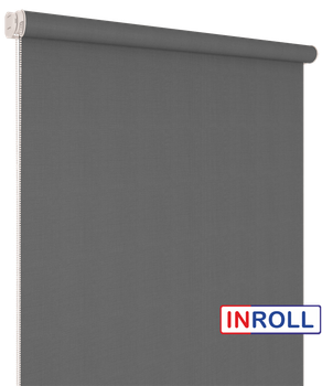 Ролета тканевая INROLL Есо-Mini Plus 25х185 см BO Berlin Темно-серый 061 Silver