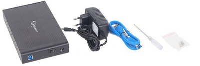 Зовнішня кишеня Gembird для 3.5" SATA USB 3.0 Black (EE3-U3S-3)