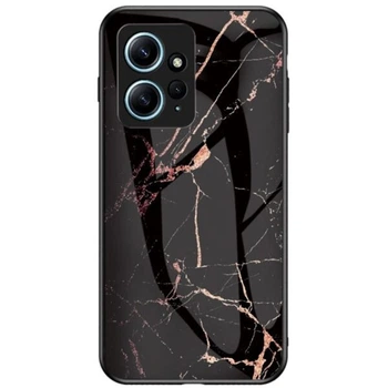Чехол с рисунком Deexe Gradient Pattern для Xiaomi Redmi Note 12 - Black / Gold