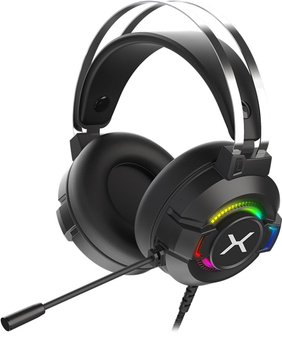 Słuchawki Krux Zig RGB Czarne (KRX0100)