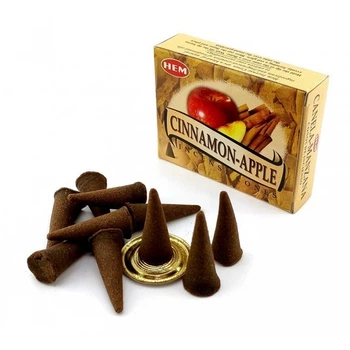 Благовония "Cinnamon Apple " "Корица и Яблоко" Hem конусы 34640
