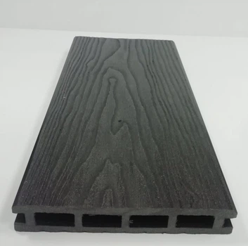 Террасная доска из ДПК ДПК Polymer&Wood Премиум 3Д Антрацит 150х25х2200 мм