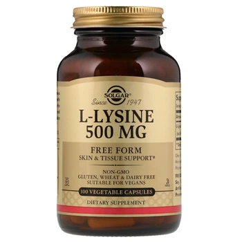 Л-Лизин Solgar (L-Lysine) 500 мг 100 капсул SOL01681