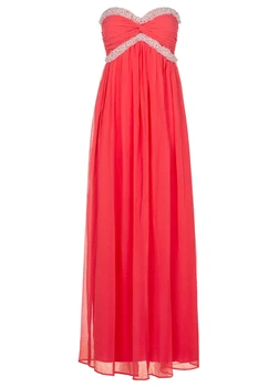 Коралове максі плаття Nly Trend з відкритими плечима XS Stk002409