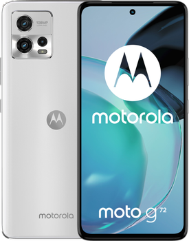 Мобільний телефон Motorola Moto G72 8/128GB Mineral White (PAVG0014PL)