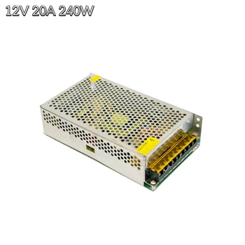 Імпульсний блок живлення 12В 20А 240Вт AC-DC Power Supply "S-240-12" імпульсне джерело живлення (1009897-Silver)