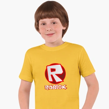 Дитяча футболка для хлопчиків Роблокс (Roblox) (25186-1708-13) 88-104 см Бавовна Жовта