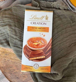 Шоколадка Lindt с крем-брюле 150 гр