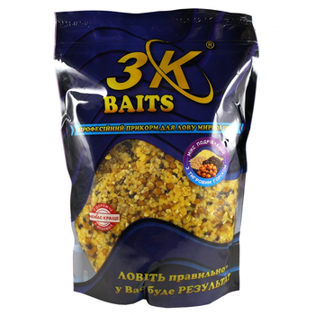 Дробленый зерновой микс 3KBaits с тигровым орехом 500г (3к03612)