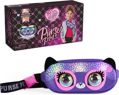 Интерактивная сумочка кросс-боди кошка Purse Pets Savannah Spotlight Belt Bag 6066698 Spin Master