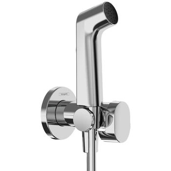 Комплект для гигиенического душа с подключением HANSGROHE S EcoSmart+ с бедетой, держателем и шлангом 1250мм хром 29232000