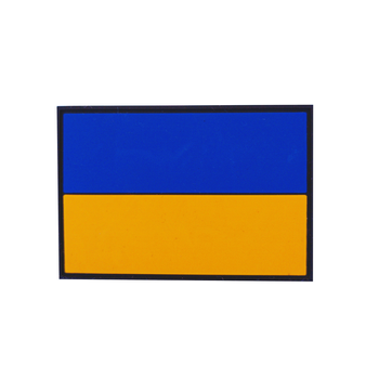 Шеврон (патч) на липучке Luxyart Флаг Украины 7,5*5 см (DB-017)
