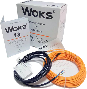 Нагрівальний кабель Woks 18, 160 Вт, 8 м (woks-18-160w)