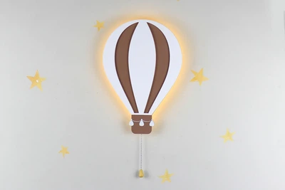 Світлодіодний нічник Монгольф'єр, Повітряна куля на батарейках 3 АА LED нічник в дитячу кімнату