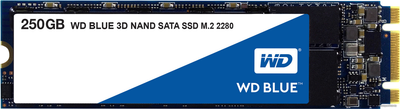Твердотельный накопитель SSD M.2 WD Blue 250GB 2280 SATA TLC (WDS250G2B0B)