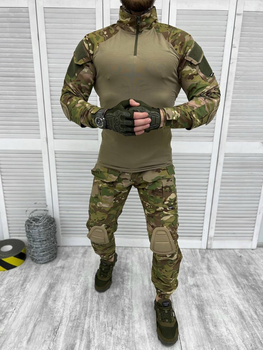 Тактический военный костюм комплект Attac ( Убакс + Штаны ), Камуфляж: Мультикам, Размер: L