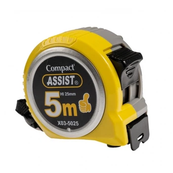 Рулетка строительная ASSIST PREMIUM Compact 5 м х 25 мм X03-5025