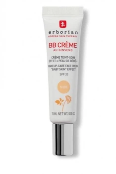 Тонуючий крем Erborian BB Cream Nude для ідеальної шкіри обличчя SPF 20, "BABY SKIN" effect BB Cream 5in1 15мл
