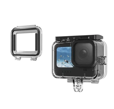 Водонепроникний захисний бокс (аква бокс) для GoPro 13/12/11/10/9 із запасною задньою кришкою skeleton Telesin