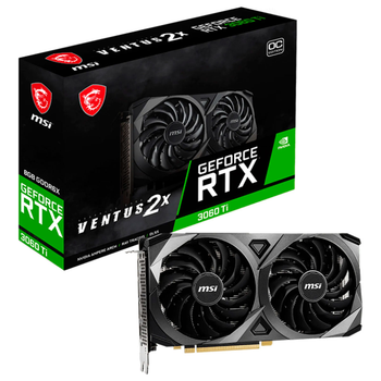 Відеокарта MSI GeForce RTX 3060 Ti 8GB GDDR6X Ventus 2X 8GD6X OC (GeForce RTX 3060 Ti Ventus 2X 8GD6X OC)