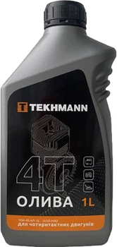 Масло для малых четырехтактных бензиновых двигателей Tekhmann 4Т API SL 10W-40 1 л (4820235115753)