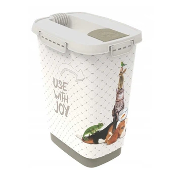 Контейнер для хранения сухого корма котов и собак (капучино) Rotho MyPet Food Box Cody 10 л (7610859184573)