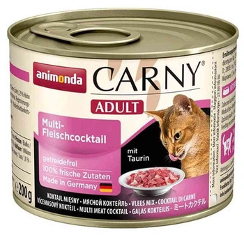 Вологий корм для кішок Animonda Carny Adult Multi Meat Cocktail 200г, мультим'ясний коктейль