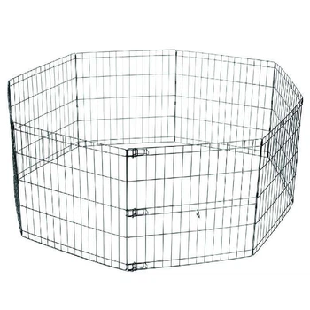 Металевий складний вольєр для цуценят M-Pets Foldable Puppy Pen 8x(62x66 см) (5415341002661)